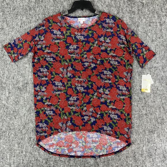 Disney‎ LuLaRoe Shirt Womens Small Tunic Mickey Roses Lounge Studio Workout Gym - Picture 1 of 10